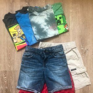 Boy’s Basics Summer Lot 7 Items Extra Small 4/5